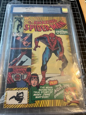 Amazing Spider-man #259 CGC 9.6 #0043335012 WHITE Pages, Mary Jane Origin story