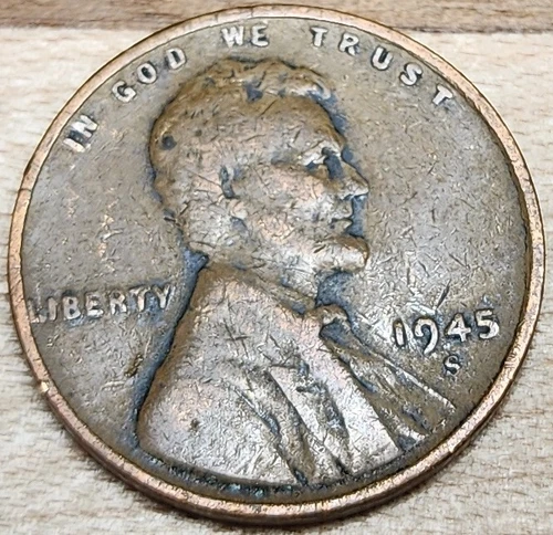 1945-S Wheat Cent - Good