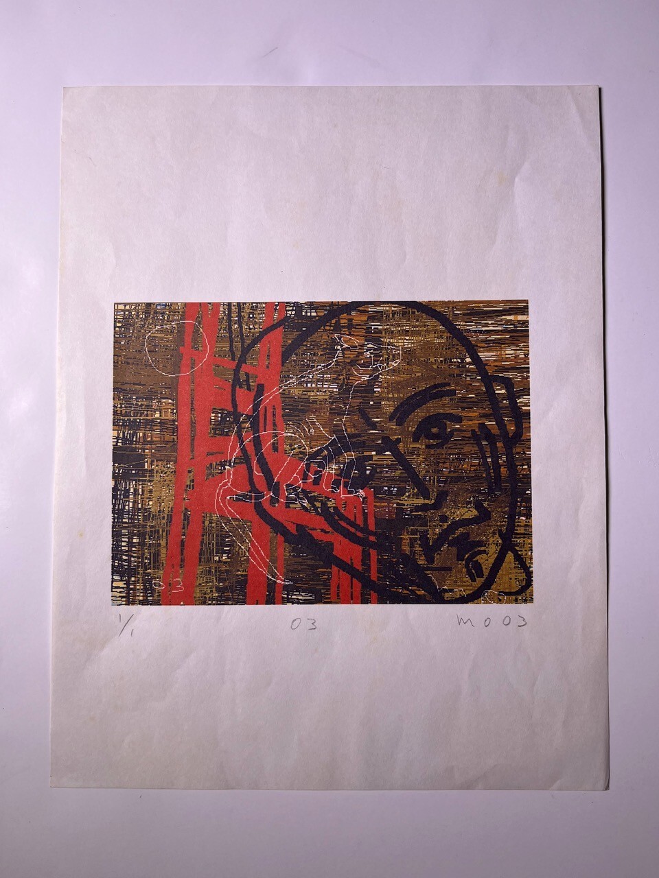 CARLOS MONTES DE OCA . Engraved . Serigraphy  / Paper . Contemporary Cuban Art .
