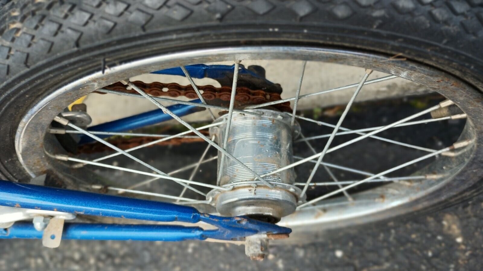 Dahon 1987 Vintage 3spd folding bicycle classic rare blue mettalic