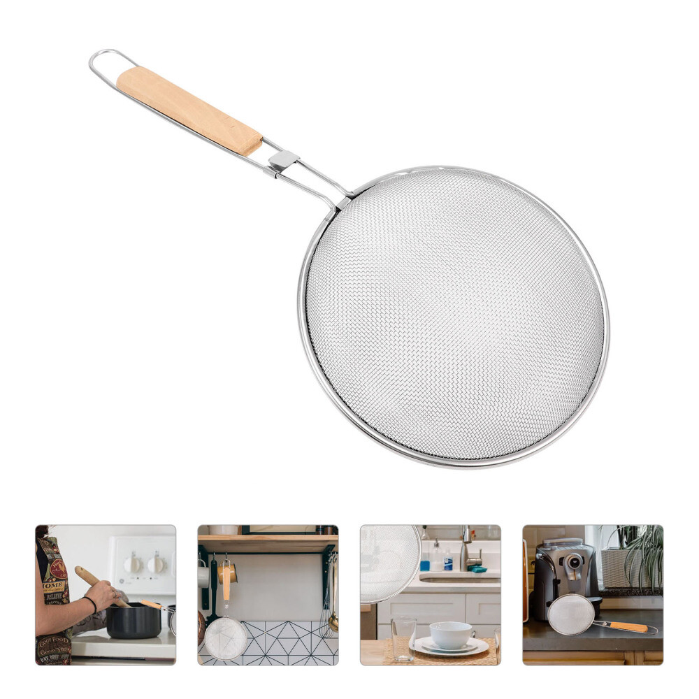 Stainless Steel Colander Skimmer Tool for Kitchen Appliances