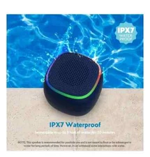 Bluescape Mini Portable Waterproof Bluetooth Speaker IPX7 LED Lights New