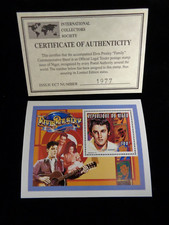 Elvis Presley Limited Edition Postage Stamp - Republic of Niger - Family - 1977