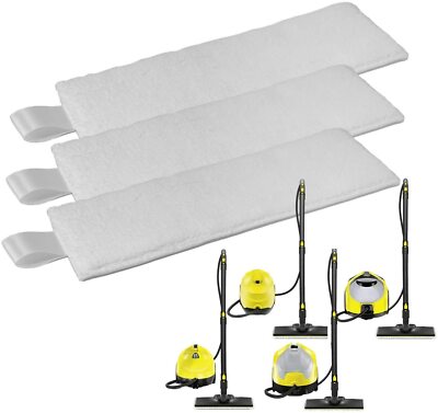 3x Dampfreiniger Mikrofaser Bodentuch für Kärcher SC1 SC2 SC3 SC4 SC5 Easyfix DE