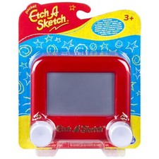 Portable Pocket Etch A Sketch Drawing Board for Kids and Adults Red 2W x 4.8H