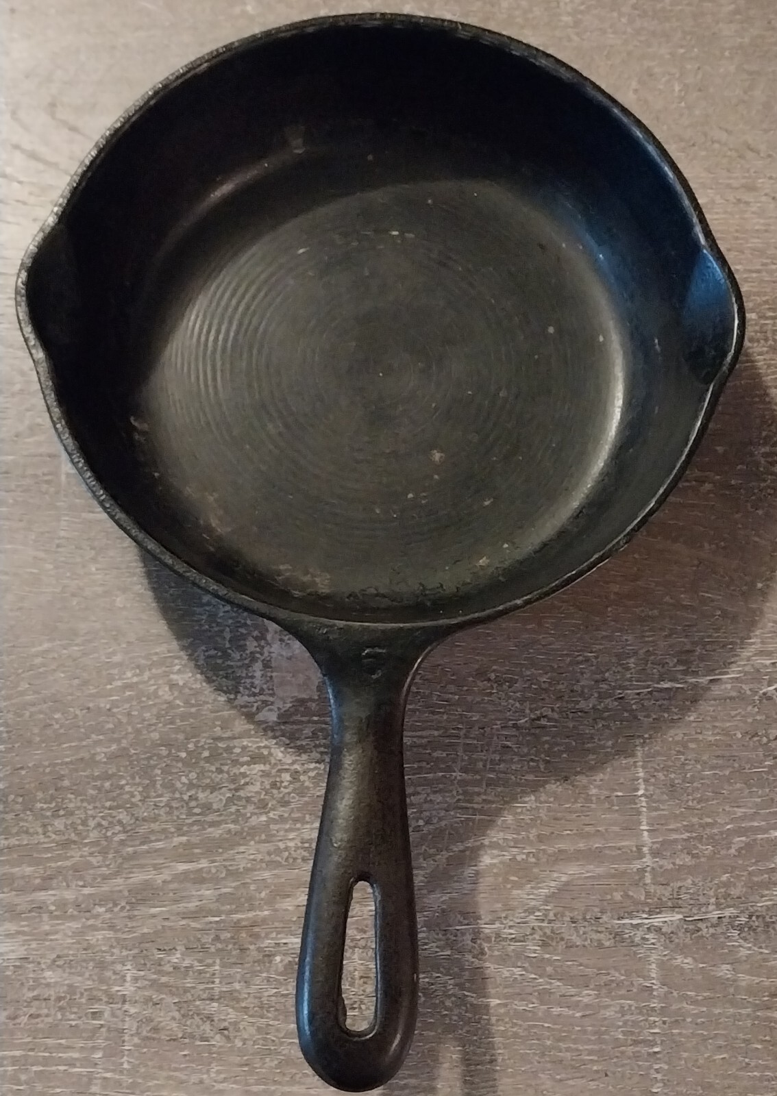 Vintage Cast Iron Skillet Marked 8 Inch Skillet Made In USA X, 5 On