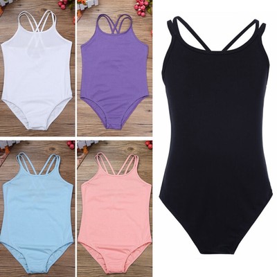 Girls Ballet Dance Leotards Tutus Gymnastics Bodysuit Jumpsuit Stage Performance