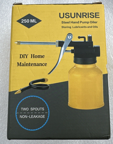 USUNRISE Oil Can Pump Oiler Can-8oz. Green Metal Can Bottle with Flexible Spout - Picture 12 of 12