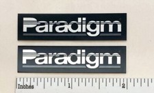 Paradigm Speakers Custom Made Aluminum Speaker Badge Pair