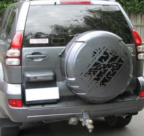 Graphics Tire Tracks Car Sticker For Isuzu D-max Ford Ranger Tailgate Decal - Picture 4 of 8