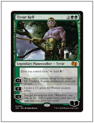 1x Tyvar Kell, Jumpstart 2025 Foundations, MTG NM