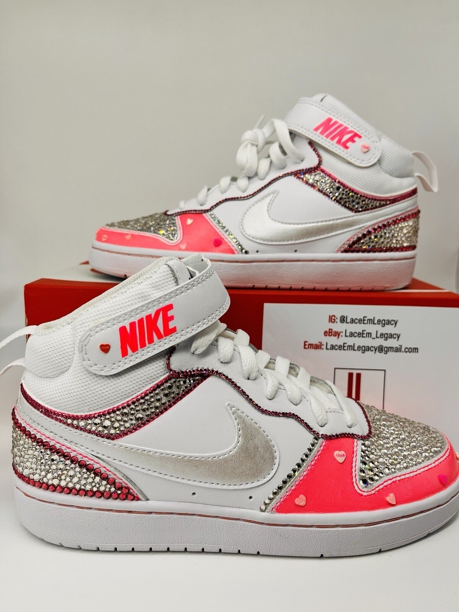 Custom Nikes Swarovski Crystals Size