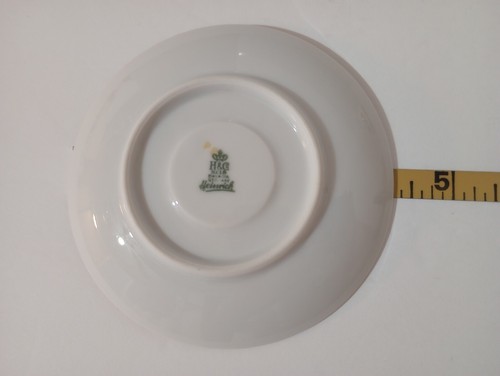 H & Co Heinrich Selb Bavaria China Tea Cup 2.25" And 2 Saucers 4.25" - Picture 7 of 9
