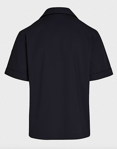 Camicia AlphaTauri Welsh V1.Y8.01 Navy impermeabile nuova con etichette $270 - Foto 6 di 19