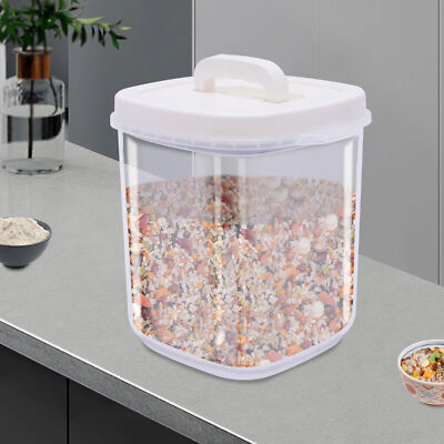 Large Airtight Food Storage Bin Dry Food Flour Rice Bean Container w/Lid 20lbs