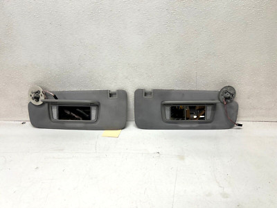 18-24 CHEVROLET EQUINOX FRONT LEFT & RIGHT SUN VISOR SET GRAY, OEM LOT3467