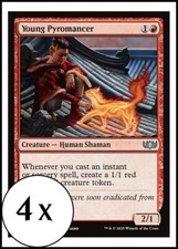 MTG - 4 x Young Pyromancer - Tarkir: Dragonstorm - Playset 4x x4