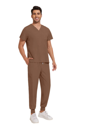 Unisex NiaaHinn Medical Scrub Dentist Hospital Uniform Scrub Set -V-Neck Jogger - Picture 58 of 110