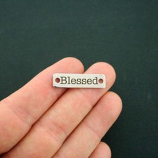 Blessed Stainless Steel Connector Charms - BFS016-7206