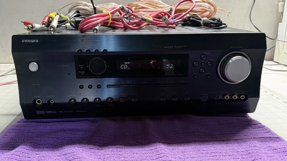 Onkyo Integra DTR-5.5 7.1 Ch Dual Zone Class 2 Wiring MONSTER Receiver Xtrs WORK - Image 3 of 4
