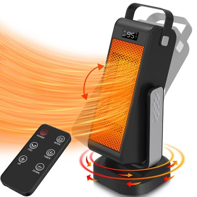 #ad Heaters for Indoor Use Space Heater for Large Room with 60° Adjustable Ang $36.91