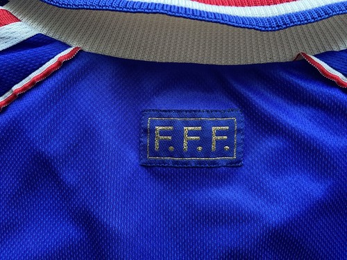 FRANCE 1998 1999 200 HOME FOOTBAL SHIRT SOCCER JERSEY ADIDAS sz XL MEN BLUE - Picture 10 of 13