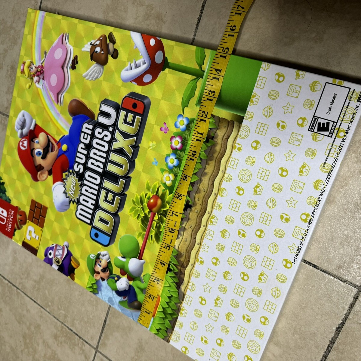 New Super Mario Bros.店頭ディスプレイ Super Mario Bros U Deluxe Nintendo Switch Promo Display Box