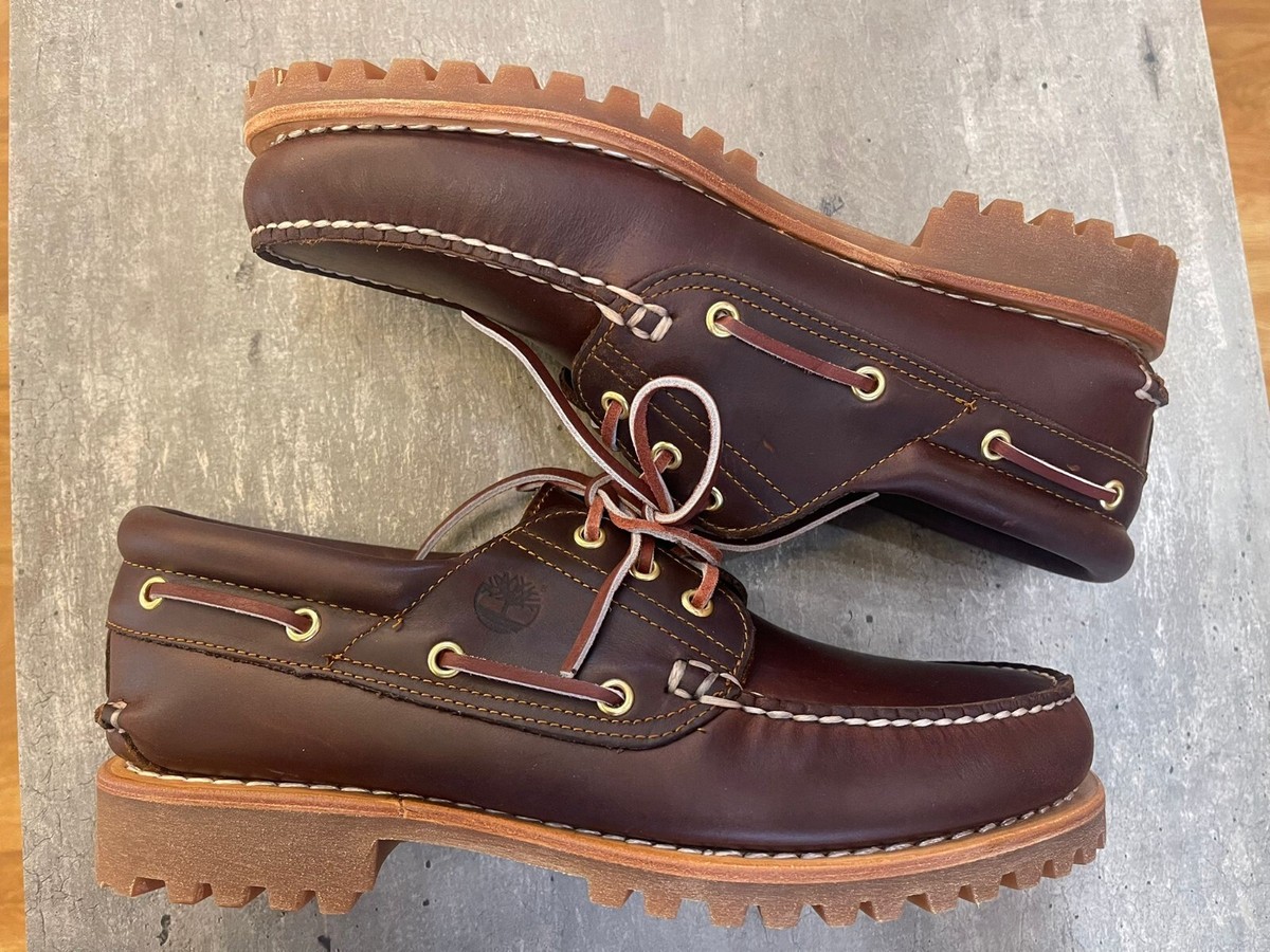 TIMBERLAND MEN\'S AUTHENTIC BOAT SHOE BROWN 30003-214 ALL SIZES Men main image 2
