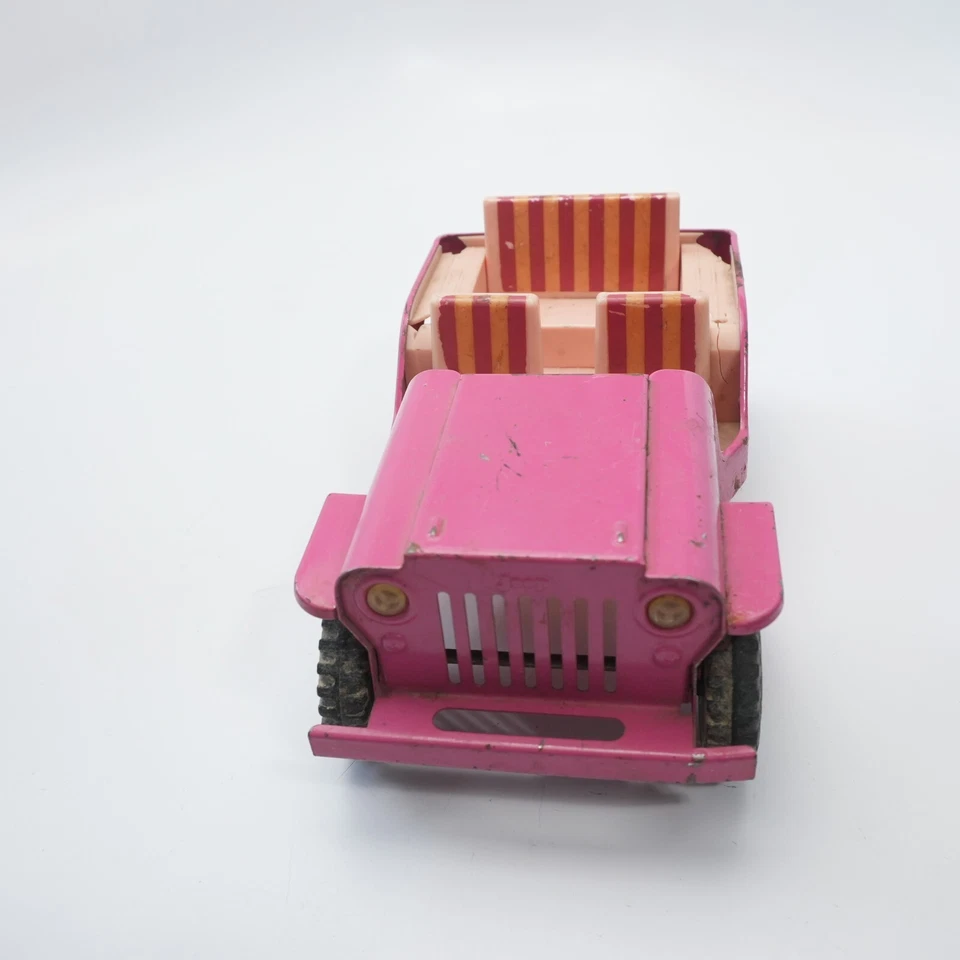 Vintage Tonka Elvis Blue Hawaii Pink Survey Jeep Pressed Steel 1960’s Rare - Image 2 of 4