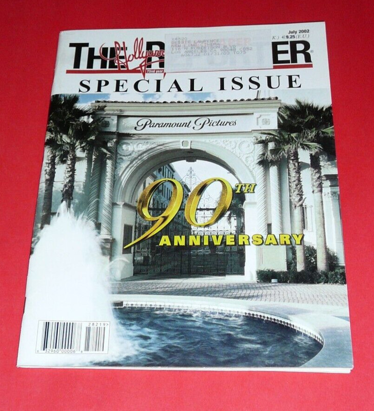 Hollywood Reporter July, 2002 Special Issue Paramount Studios 90Th Anniversary