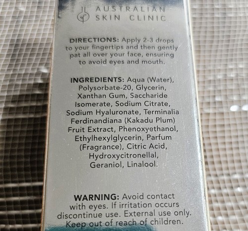 Australian Skin Clinic Face Serum Vitamin C & Hyaluronic Acid 1.69 fl oz - Picture 5 of 8