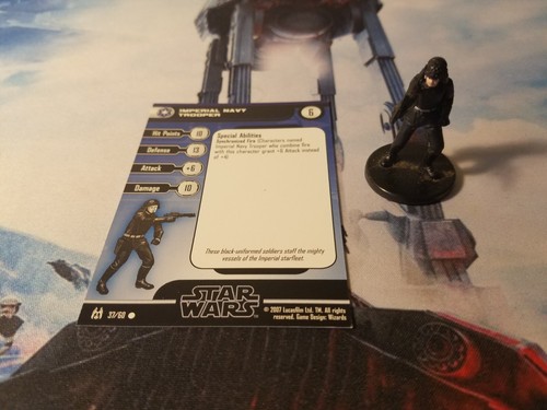 Star Wars Miniatures Force Unleashed 37 Imperial Navy Trooper