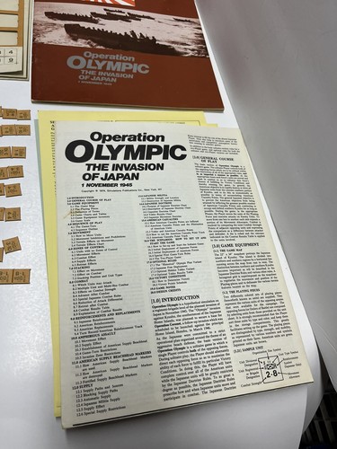 Strategy & Tactics Magazine #45 Operation Olympic SPI Game - Missing 2 Pieces - Picture 4 of 7