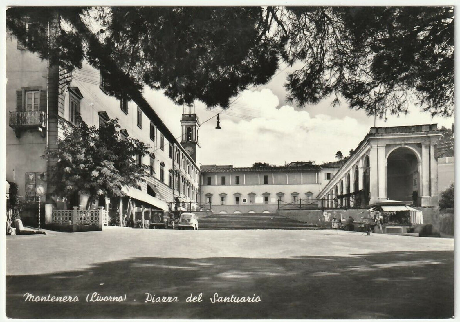 MONTENERO - LIVORNO - PIAZZA DEL SANTUARIO - VIAGG. 1965 -38614-