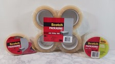 Scotch Packaging Tape Bundle 4 Pack 415 Yds / 2 Pack 109 Yds / 1 Roll 82 Yds