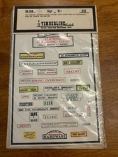 Vintage Timberline Models Sign Kit From Old Photos 