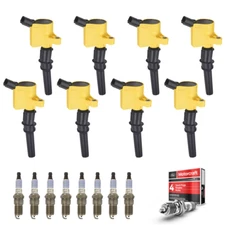 8x Ignition Coil & 8 Motorcraft Platinum Spark Plug For Ford Mustang 4.6L FD503