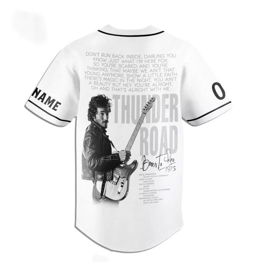 Custom Bruce Springsteen Band World Tour 2024 Baseball Jersey Shirt, Short Sleeve Shirt, Button Shirt, All Size Available
