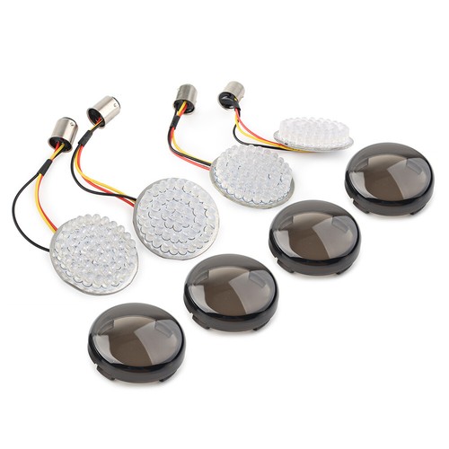 For Harley Dyna Touring Smoke 1157 Front Rear Turn Signals led lights - Picture 3 of 17