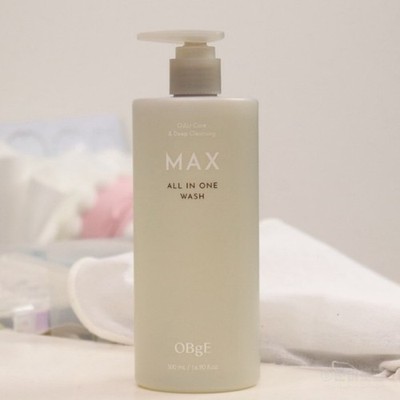 OBGE Max All In One Wash 500ml For Men Daily Hair & Face & Body Care Jumbo Size