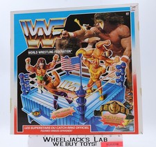 Official Wrestling Ring FRENCH WWE WWF 1990 Hasbro Playset NEW SEALED