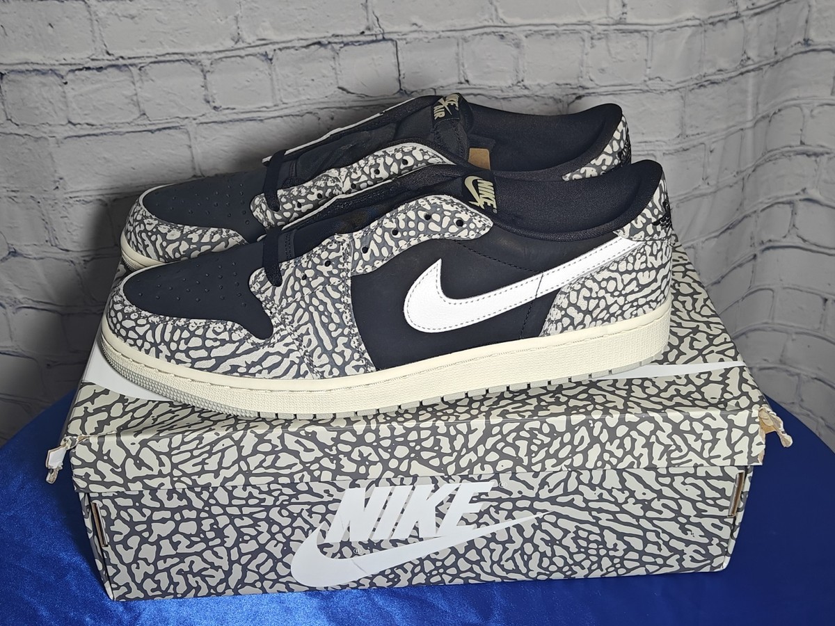 Jordan 1 Retro Low OG 'Black Cement' (CZ0790-001) - Size 12.5 Mens