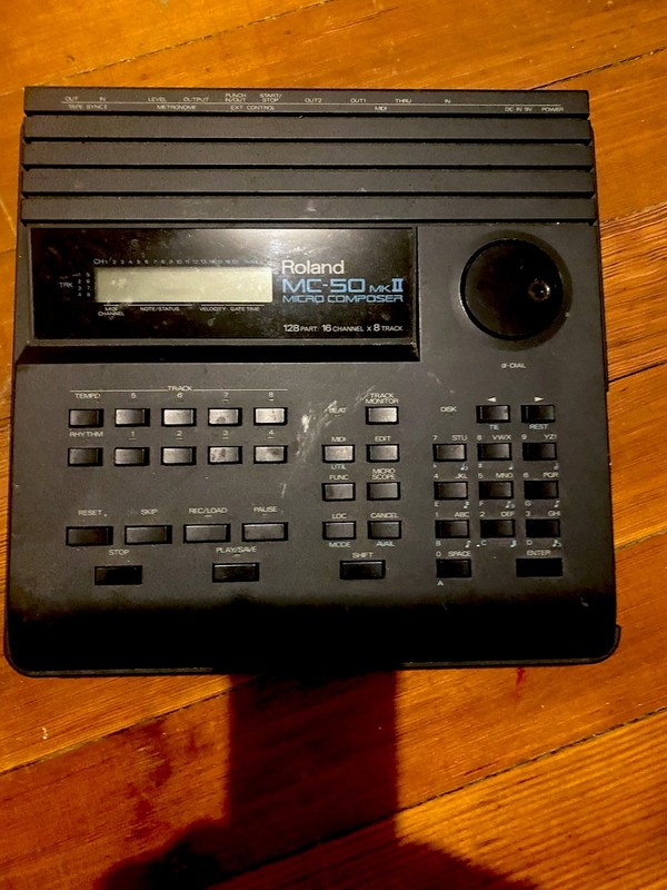 Roland MC-50 MKII Micro Composer Sequencer 16-Channel Digital Track Monitor MIDI