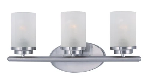Maxim Lighting 10213FTSN Corona 3-Light Bath Vanity in Satin Nickel - Picture 2 of 2