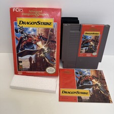 Advanced Dungeons and Dragons Dragon Strike Nintendo NES Complete CIB +Prot Case