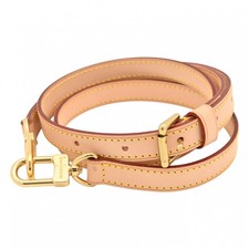 Auth LOUIS VUITTON Vachetta Leather Shoulder Strap Gold Hardware lv8827nf