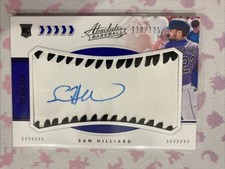 2020 Absolute Rookie Baseball Material Signatures Black Sam Hilliard Auto /125