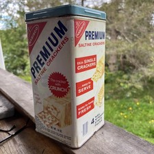 Vintage Nabisco Premium Saltine Crackers Tin ...