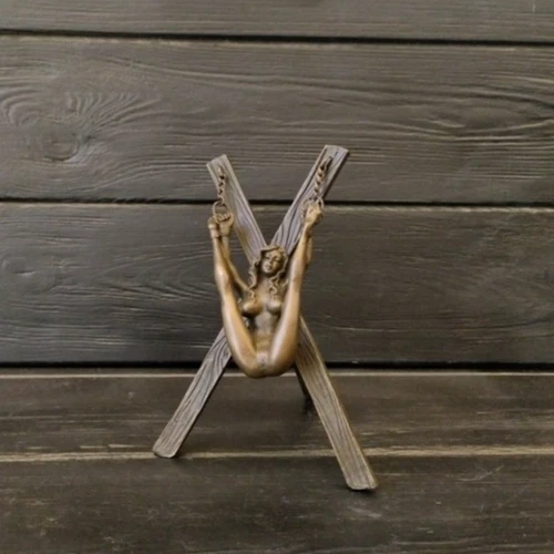 Vintage Bronze Sculpture Statue Woman Deco J.Patoue Rare Decor Art Lady - Image 4 of 4