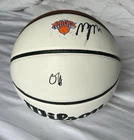OG Anunoby & Miles McBride Signed New York Knicks Basketball Autographed